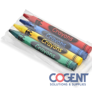 Classic Color Crayons 4 Colors Cello Pack 500/4pk/cs