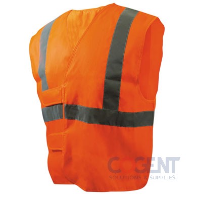 Safety Vest Standard Orange/Silver    1/ea BWK00035