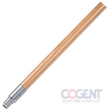 Wood Broom Handle w/Threaded Metal Tip 60"x15/16" 136