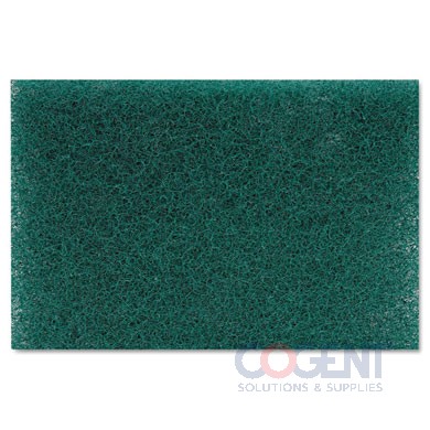 Scour Pad 6x9 Heavy Duty Green 15/cs          54913   186