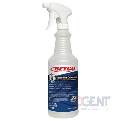 Deep Blue Glass Cleaner Empty Bottles 12/32oz 1813200