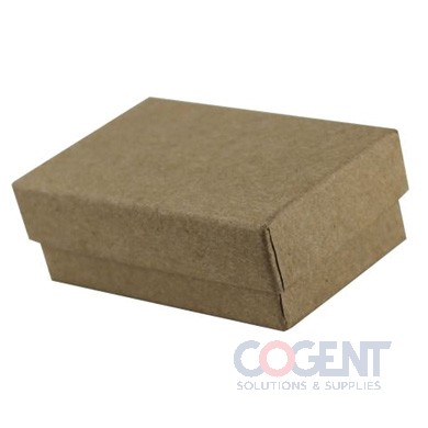 Jewelry Box 21 Natural Kraft 2-1/2x1-1/2x7/8 w/Ctn 100/cs