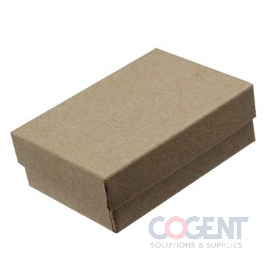 Jewelry Box 32 Natural Kraft 3-1/16x2-1/8x1 w/Ctn 100/cs