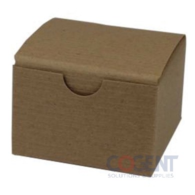 Gift Box 3x3x2 Rec Kraft Pin 1pc Folding 100/cs 54103-197