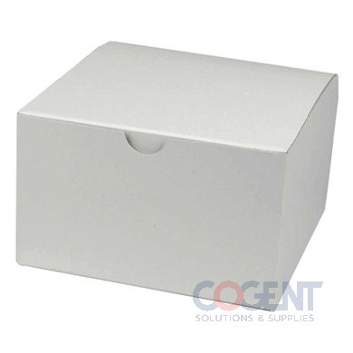Gift Box 5x5x3 White Gloss 1pc Folding 100/cs 54112-000