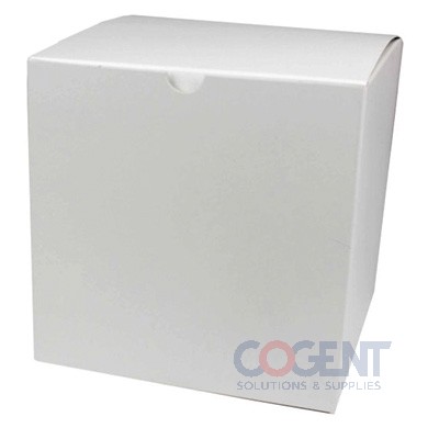 Gift Box 6x6x6 White Gloss 1pc Folding 100/cs 54114-000