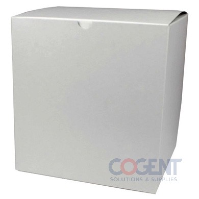 Gift Box 8x8x8.5 White Gloss 1pc Folding 50/cs 5-4122-000
