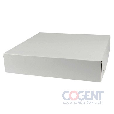 Gift Box 12x12x2.5 White Gloss 2pc Pop-Up 50/cs 54125-000