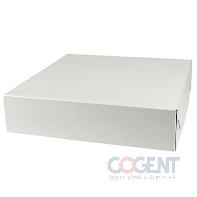 Gift Box 14x14x3 White Gloss 2pc Pop-Up 25/cs 54128-000