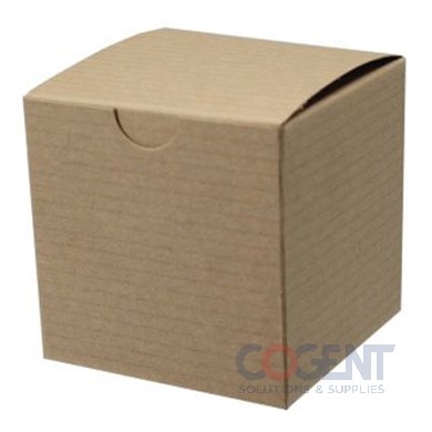 Gift Box 3x3x3 Rec Kraft Pin 1pc Folding 100/cs 54180-197