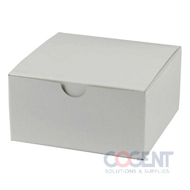 Gift Box 4x4x2 White Gloss 1pc Folding 100/cs 54181-000
