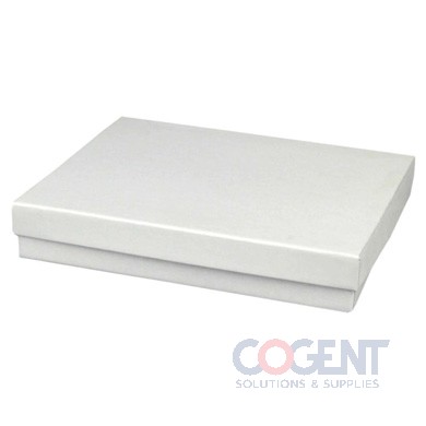 Jewelry Box 65 White Krome 6x5x1 w/Ctn 50/cs