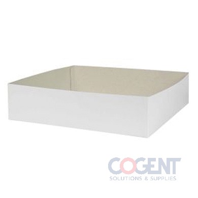 Hi-Wall Base 12x12x3 White Gls 1pc Folding 50/cs H123-000