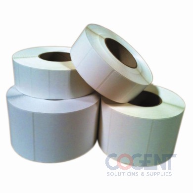 Label Thermal Transfer White 4"x8" Perfd 750/rl 4rl/cs