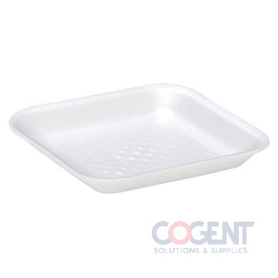 Foam Tray 1S White 5.2"x5.2"x.4" 1m/cs