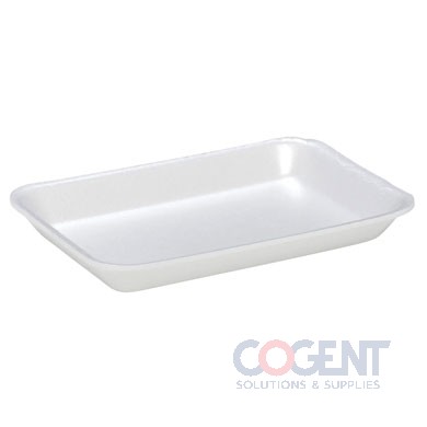 Foam Tray 2 White 8.3"x6.1"x1" 500/cs