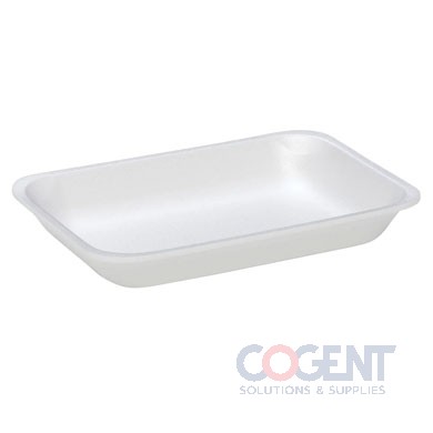 Foam Tray 2PP White 8.25x5.75x1" 400/cs