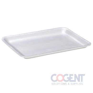 Foam Tray 4S White 9.3"x7.2"x.4" 500/cs
