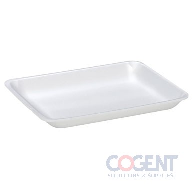 Foam Trays 8P White 10.5"x8"x1.1" 200/cs
