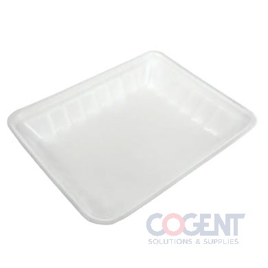 Foam Tray 809P White 11"x9.3"x2" 200/cs