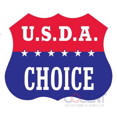 Label ***USDA*** Choice Red White & Blue 500/rl US-775