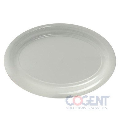 Oval Platter 14"x21" White 20/cs