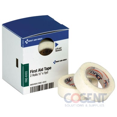 First Aid Tape, 1/2"x5yd Refill,  2 Roll/bx FAOFAE6103