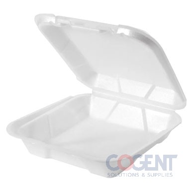 Foam Cont H/L Wht 8.63"x7.88"x 2.5"200/cs SN100