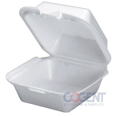 Foam Container H/L White 5.81"x5.69"x3.13" 500/cs