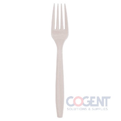 Cutlery White PP Fork Medium Weight (10/100) 1m/cs