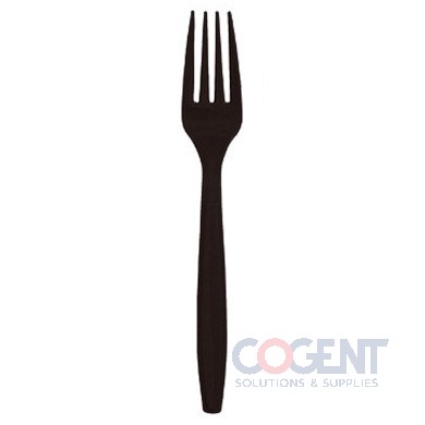 Cutlery Black PS Fork Xtra Heavy Wt (10/100) 1m/cs