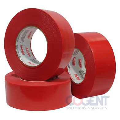 Poly Tape 48mmx55m Red  6.7mil PolyEth 24rl/cs 48cs/pt HYST