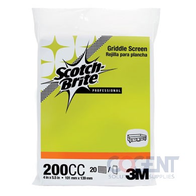 Griddle Screen 200CC 4x5.5 20/pk 10pk/case    3M
