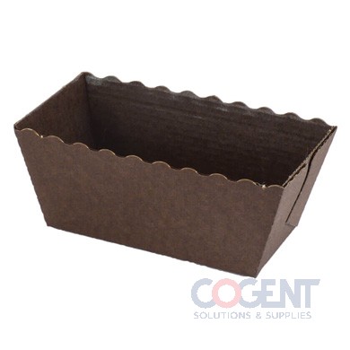Easy Bake Mini Loaf Mold BROWN 3-1/8x1-9/16x1-5/8 500/cs