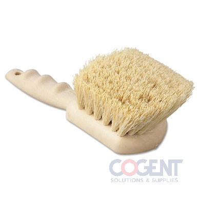 Brush Scrub 5.5" Utility Cream Plastic Handle PP Bristles 1/ea