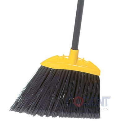 Broom Angled Jumbo Smooth Sweep 46" Handle Blk/Yel 1/ea