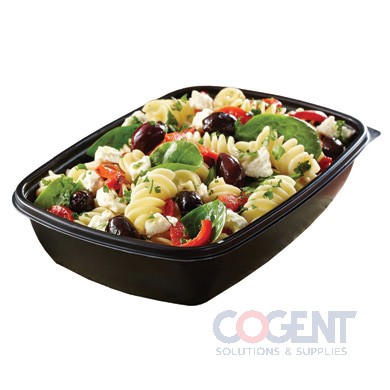 Micro Tray 30oz Black Rectangle 9"x6.5" 300/cs