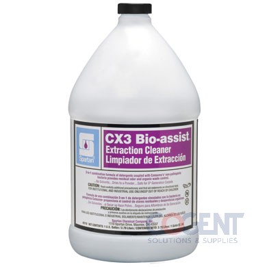 CX3 BioAssist Carpet Extraction Cleaner 4gl/cs     Spartan 3110
