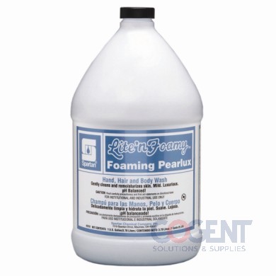 Lite'n Foamy Hand, Hair & Body Wash Pearlux Premuim 4gl/cs