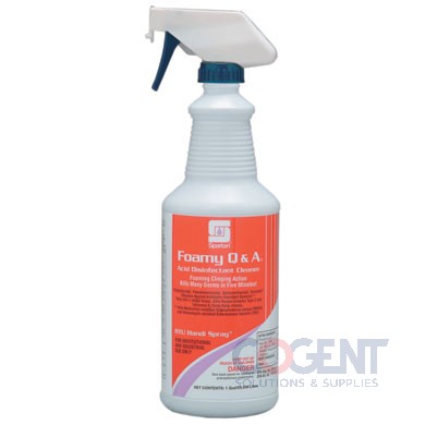 Foamy Q & A Acid Disinfectant Cleaner 12/32oz/cs