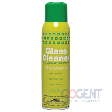 Glass Cleaner Aerosol Net 18oz. 12/20oz/cs       Spartan 6217