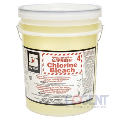 Chlorine Bleach 04 5gal Clothesline Fresh 5gal/pl  7004