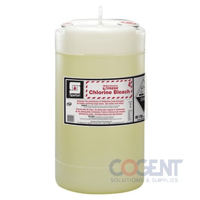 Chlorine Bleach 04 15gal Clothesline Fresh 15gal/pl 7004