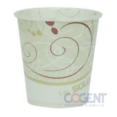 Solo KHSB12A-J8000 Symphony Print 12 Oz. Double Poly-Paper Soup / Hot Food Cup With Vented Paper Lid - 250/Case
