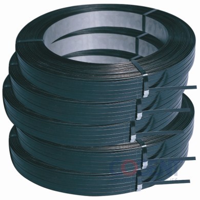 Steel Strap 1-1/4"x850'x.029 RB 5450# 105lb/cl  24/plt   SAM