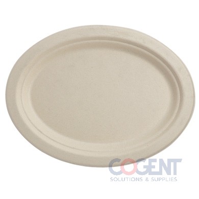 Plate 10" Fiber Oval NPFA Nat Comp 500/cs PL-SC-U10O-LFS