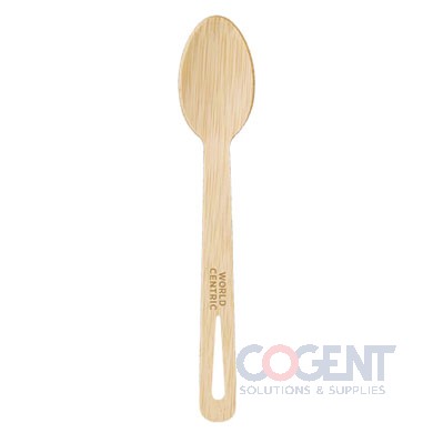 Bamboo Spoon 6.7" Compostable 2000/cs  SP-BB-67 WORLD