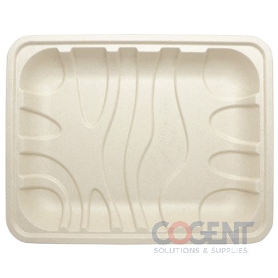 Meat Produce Tray Fiber NPFA Comp 10.5x8.2x1.25 Unbl 480/cs