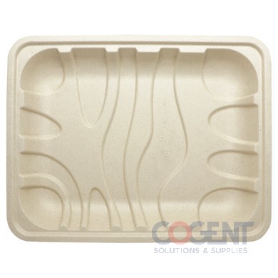 Meat Produce Tray Fiber NPFA Comp 10.5x8.2x1.25 Lamin 480/cs